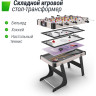 Игровой стол складной UNIX LINE Трансформер 5 в 1 (108х59 cм) GTMFU108X59WT